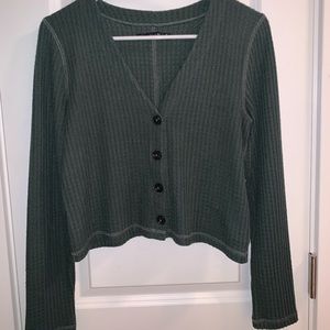 Square Knit Cardigan Top